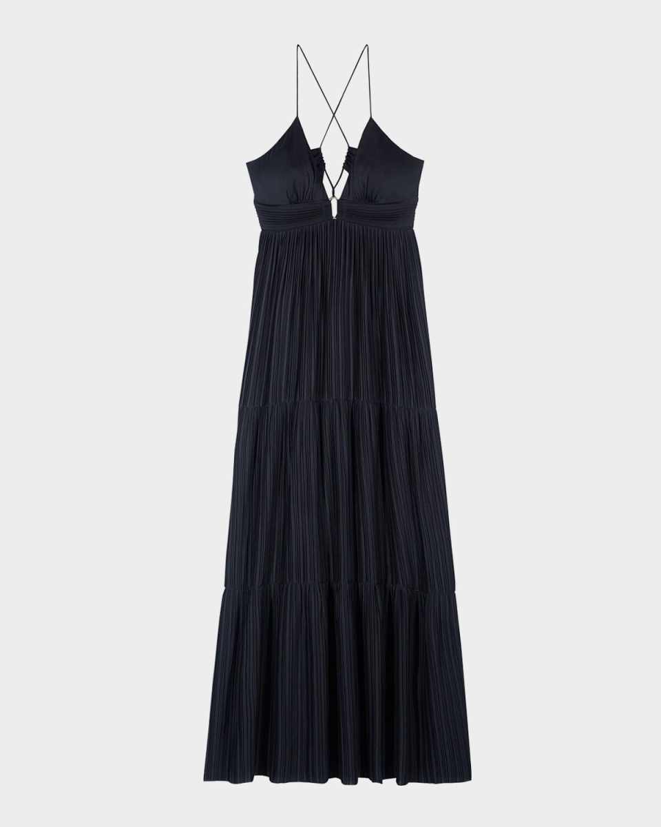Wasta Deep-V Maxi Dress